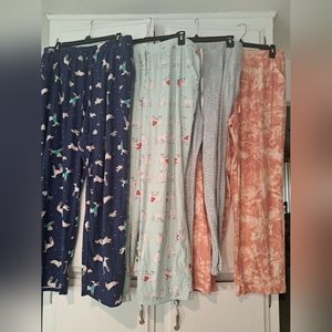 4 pairs of pajama pants